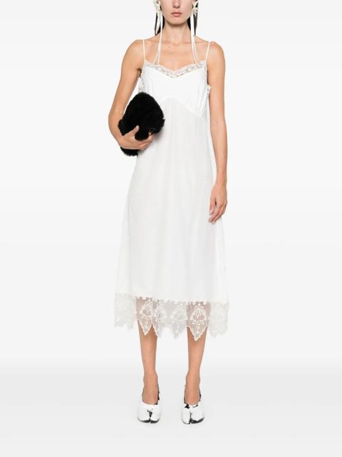 Simone Rocha lace-trim midi dress - White - zdjęcie produktu nr 2