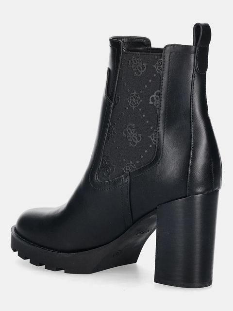 Guess sztyblety NEALLE damskie kolor czarny na słupku FLFNLL ELE10