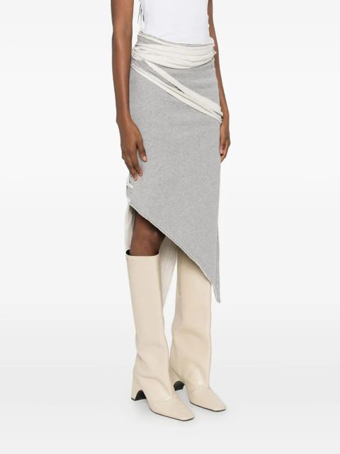 The Attico asymmetric midi skirt - Grey - zdjęcie produktu nr 2