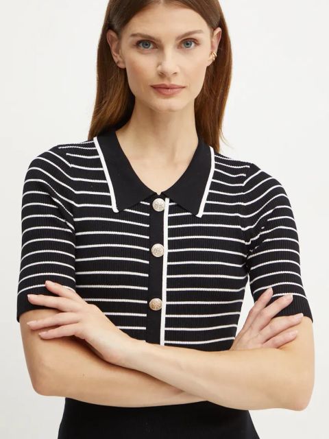 Morgan sukienka RMROSS kolor czarny mini dopasowana RMROSS