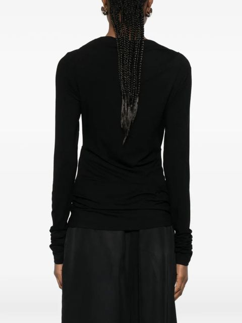 ENTIRE STUDIOS draped top - Black