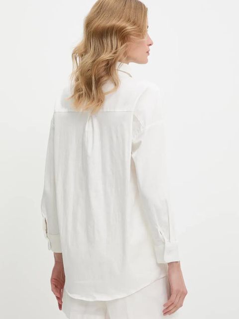 Answear.LAB koszula i szorty damski kolor biały