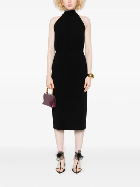 Max Mara halterneck sheath midi dress - Black - zdjęcie produktu nr 2