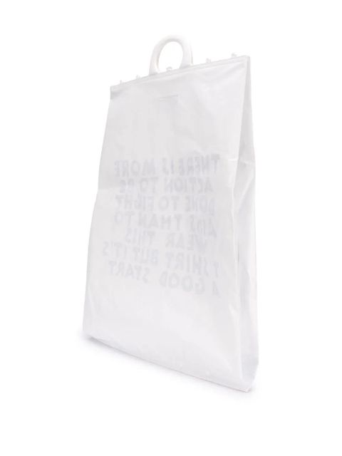 MM6 Maison Margiela oversized tote bag - White