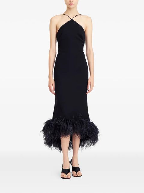 16Arlington Ade feather midi dress - Black - zdjęcie produktu nr 2
