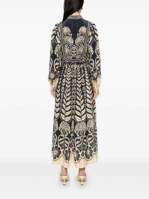 FARM Rio Ainika Tropical maxi dress - Blue