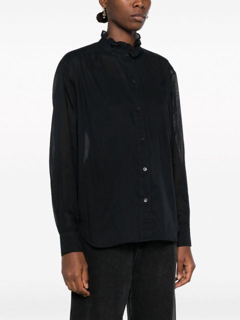 MARANT ÉTOILE Gamble organic cotton shirt - Black