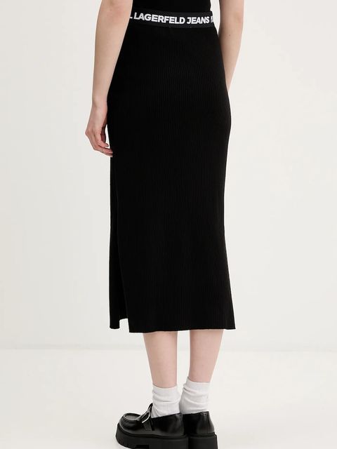 Karl Lagerfeld Jeans spódnica kolor czarny mini prosta B1W12021 - zdjęcie produktu nr 2