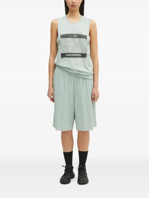 MM6 Maison Margiela x Salomon print sleeveless vest - Blue