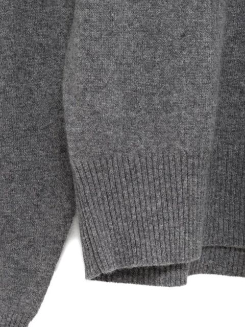 TOTEME ribbed-cuff cashmere sweater - Grey - zdjęcie produktu nr 2