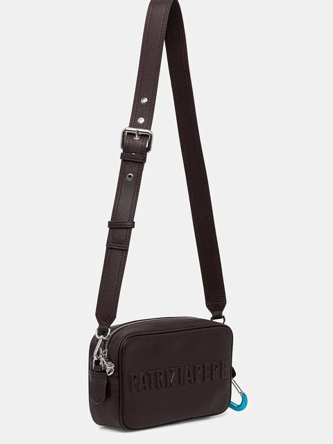 Patrizia Pepe torebka skórzana kolor brązowy 8B0254 L113