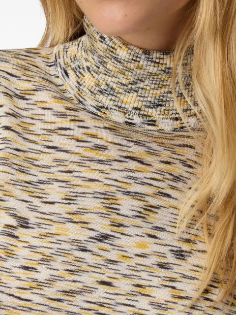 Missoni patterned high-neck top - Yellow