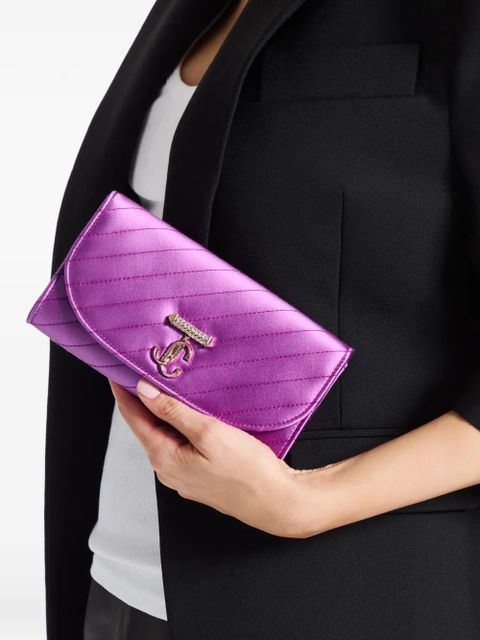 Jimmy Choo Curve clutch bag - Purple - zdjęcie produktu nr 2