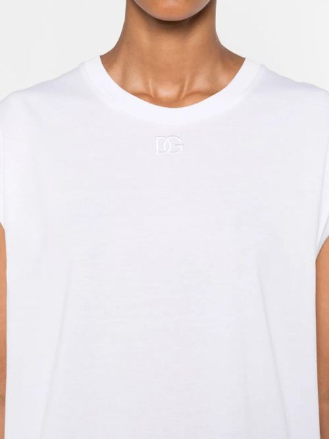 Dolce & Gabbana round-neck sleeveless top - White