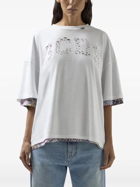 GCDS logo-detail T-shirt - White