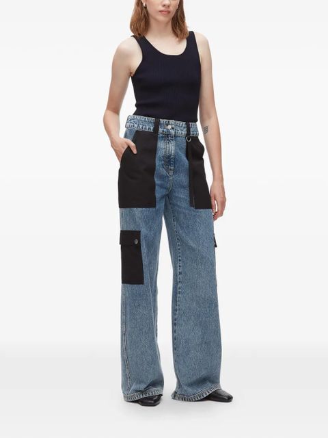 3.1 Phillip Lim panelled jeans - Blue - zdjęcie produktu nr 2