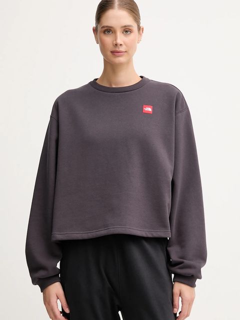 The North Face bluza Redbox damska kolor szary z aplikacją NF0A8EFY0SA1 - zdjęcie produktu nr 1