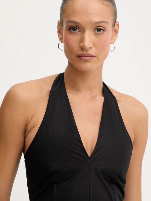 Twinset sukienka kolor czarny mini rozkloszowana 252TT2283