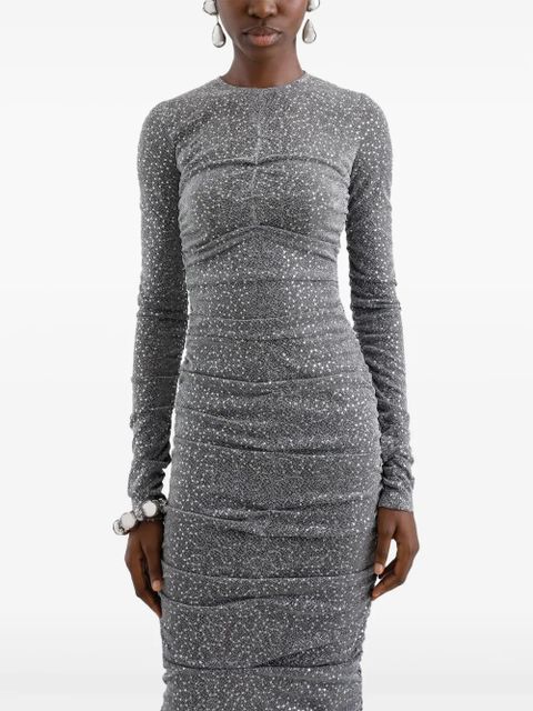 Dolce & Gabbana sequinned midi dress - Grey