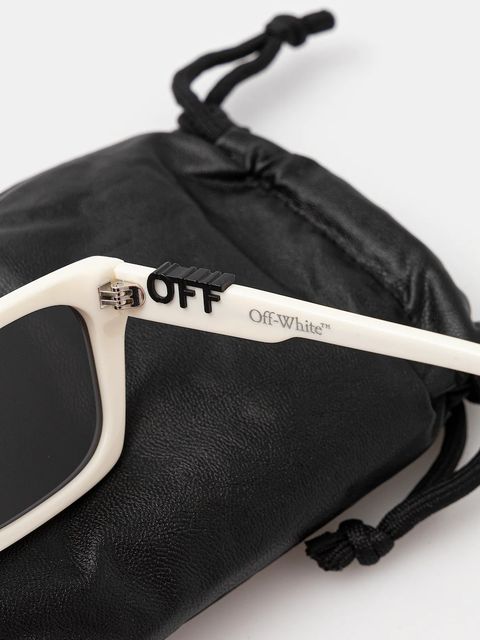 Off-White okulary kolor biały OERI13E_560107