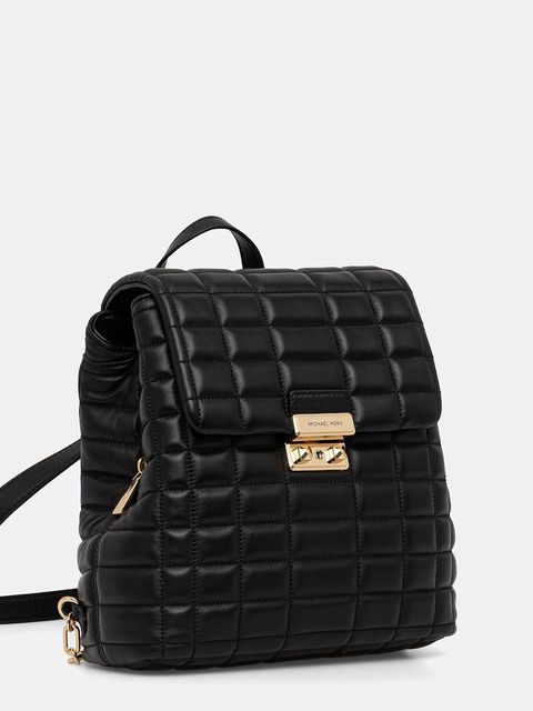 MICHAEL Michael Kors plecak skórzany damski kolor czarny mały gładki 30F5G2RB1L