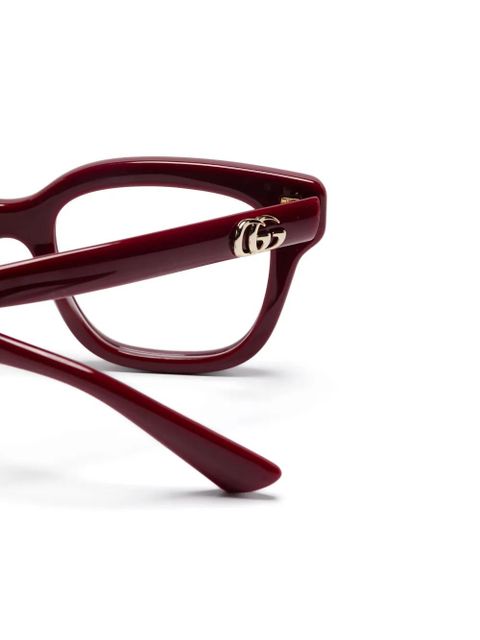 Gucci Eyewear square-frame glasses - Red
