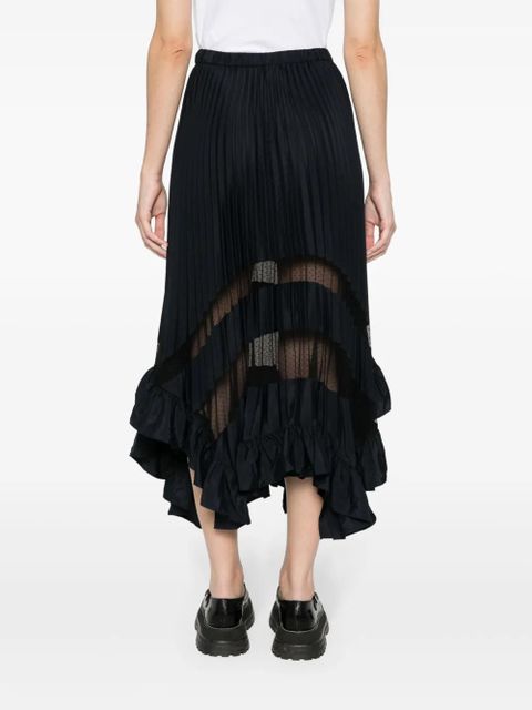 Claudie Pierlot pleated midi skirt - Blue