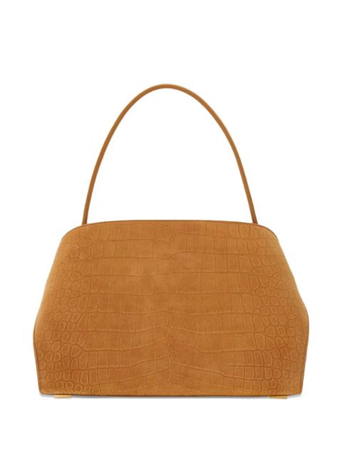 Ferragamo medium Hug suede shoulder bag - Brown - zdjęcie produktu nr 2