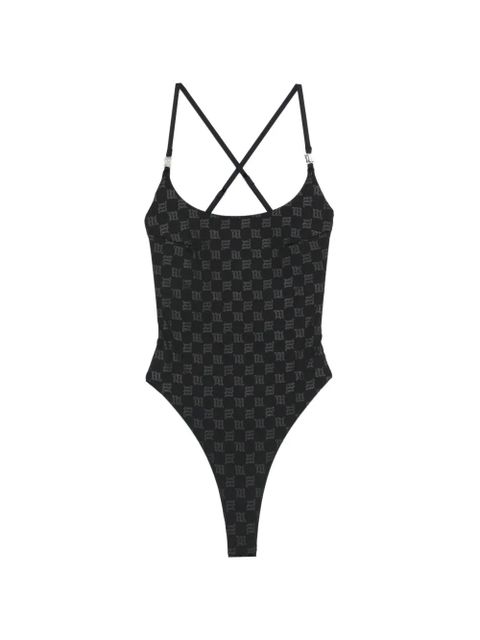 MISBHV monogram-print swimsuit - Black - zdjęcie produktu nr 1