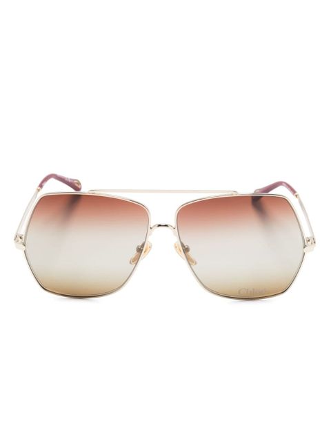 Chloé Eyewear Aly sunglasses - Gold - zdjęcie produktu nr 1