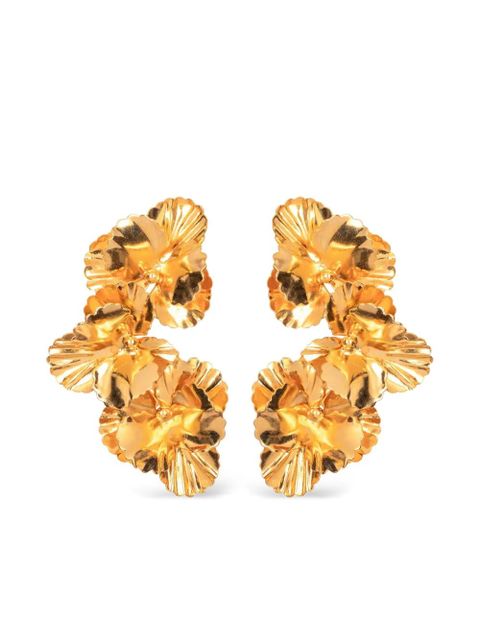 Jennifer Behr Viola flower-cluster earrings - Gold - zdjęcie produktu nr 1