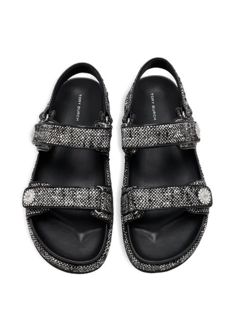 Tory Burch embellished platform sandals - Black