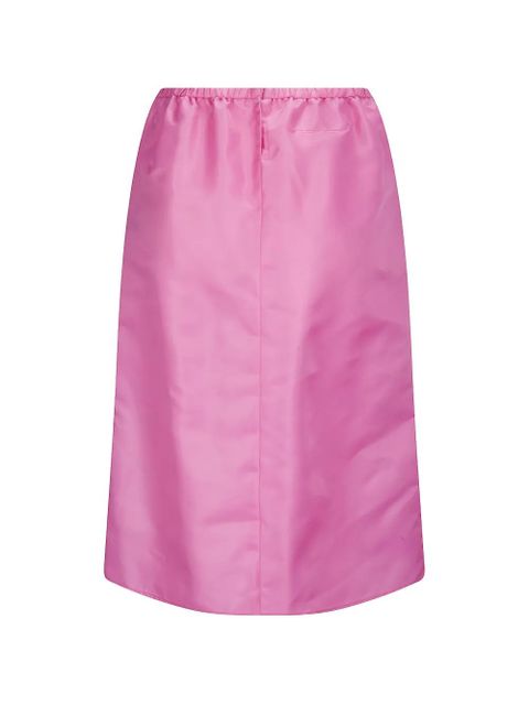 MM6 Maison Margiela logo-embroidered elasticated-waist skirt - Pink - zdjęcie produktu nr 2