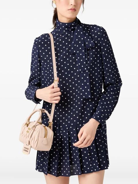 Miu Miu Arcadie matelassé leather tote bag - Pink