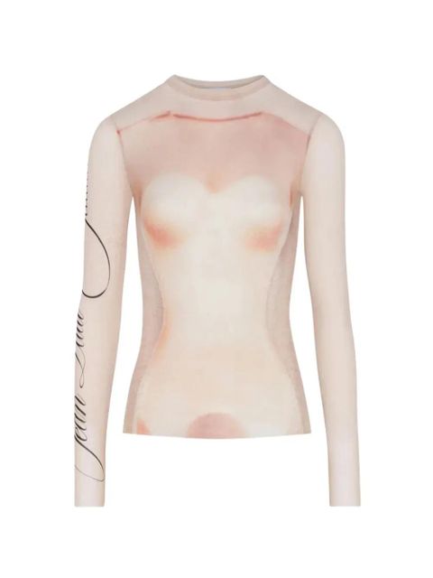 Jean Paul Gaultier silhouette-print T-shirt - Pink - zdjęcie produktu nr 1