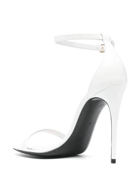 Dolce & Gabbana 100mm leather sandals - White