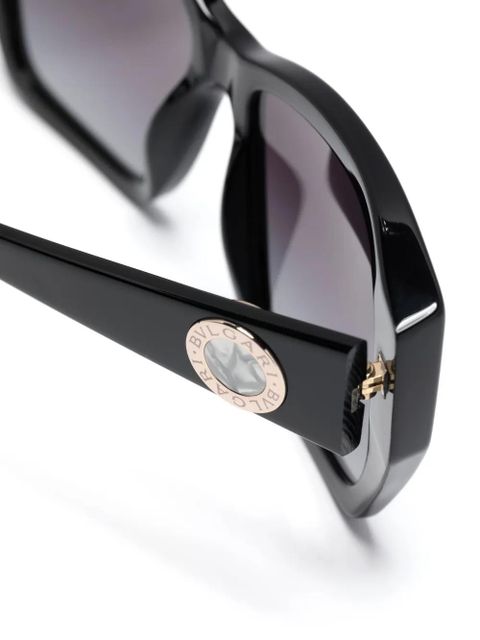 Bvlgari gradient-effect square-frame sunglasses - Black