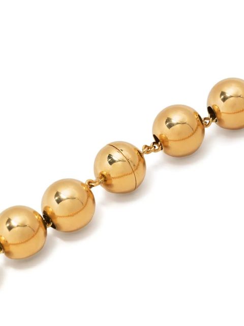 Jil Sander gold-plated bead necklace
