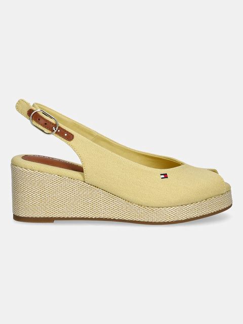Tommy Hilfiger sandały FLAG MID WEDGE ESPAD SLINGBACK
