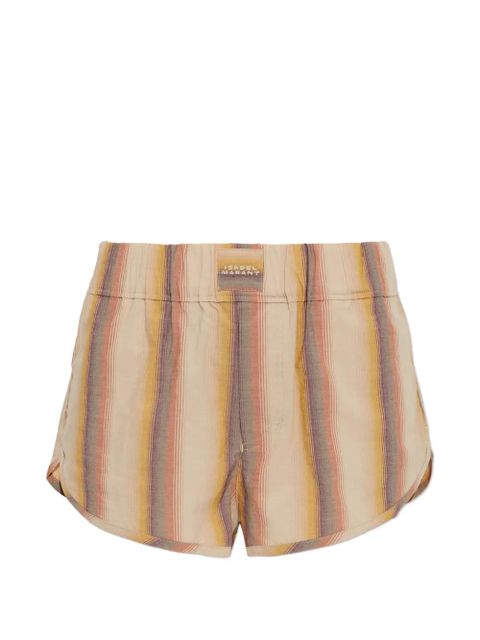 ISABEL MARANT Melinea striped shorts - Neutrals - zdjęcie produktu nr 1