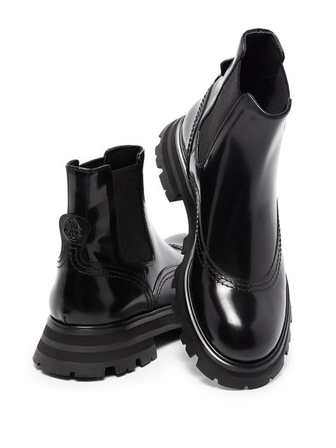 Alexander McQueen chunky-sole Chelsea boots - Black - zdjęcie produktu nr 2