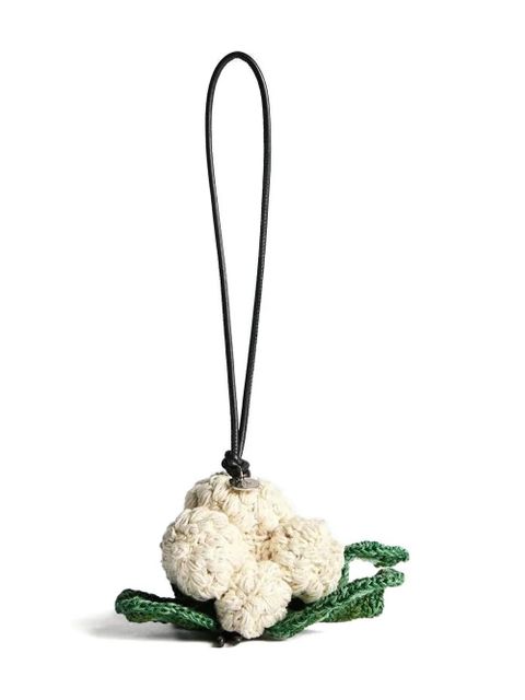 JW Anderson crocheted-cauliflower charm - Neutrals - zdjęcie produktu nr 1