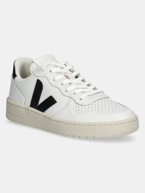 Veja buty VI0220738A V-10 LEATHER damskie kolor biały VI0220738A - zdjęcie produktu nr 1