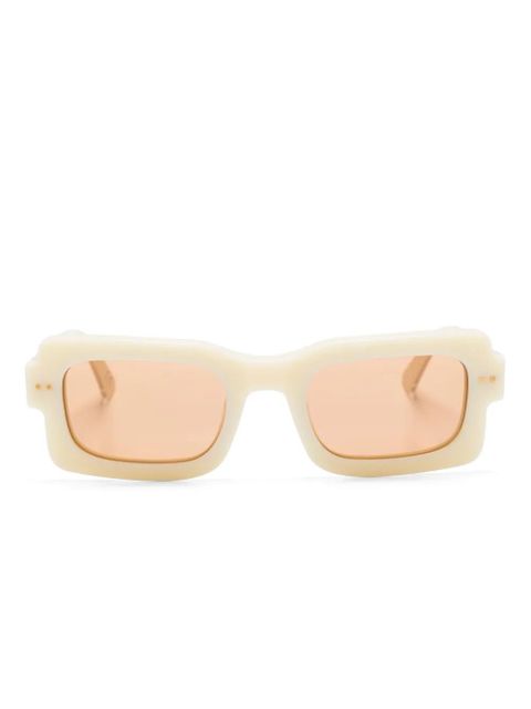 Marni Eyewear Kawasan Falls logo-engraved sunglasses - Neutrals - zdjęcie produktu nr 1