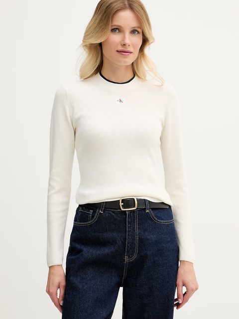 Calvin Klein Jeans sweter damski bawełniany - zdjęcie produktu nr 1