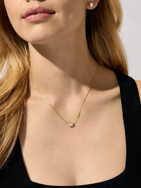 Michael Kors naszyjnik i kolczyki ze srebra pokrytego złotem MKC1759CZSET