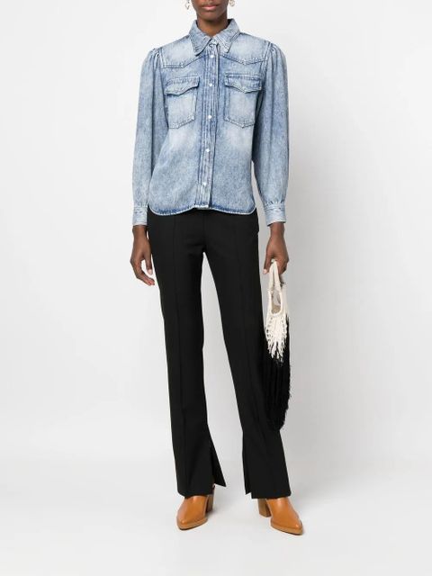 MARANT ÉTOILE cotton-lyocell denim jacket - Blue - zdjęcie produktu nr 2