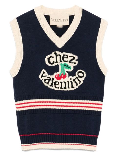 Valentino Garavani Chez vest - Blue - zdjęcie produktu nr 1