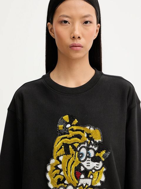 Kenzo bluza bawełniana x Verdy kolor czarny z aplikacją FF58SW2764MC.99J