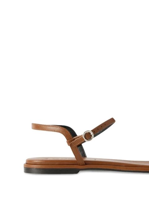 Aeyde Nettie leather sandals - Brown - zdjęcie produktu nr 2